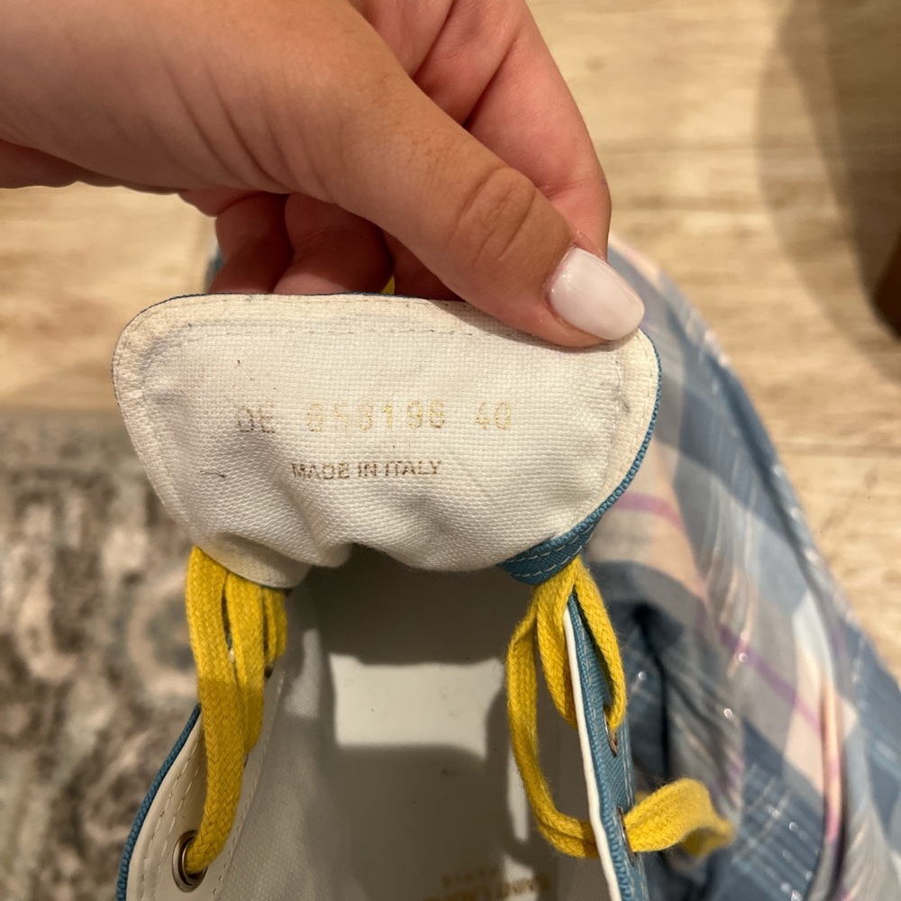 Saint Laurent blue high top sneakers - Picture 7 of 7